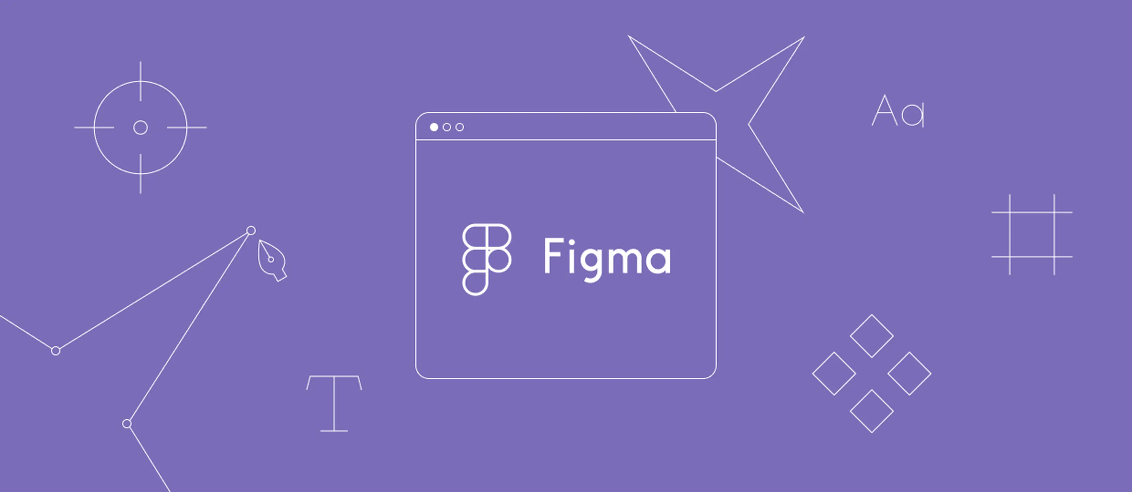A purple graphic with designs that says Figma 
