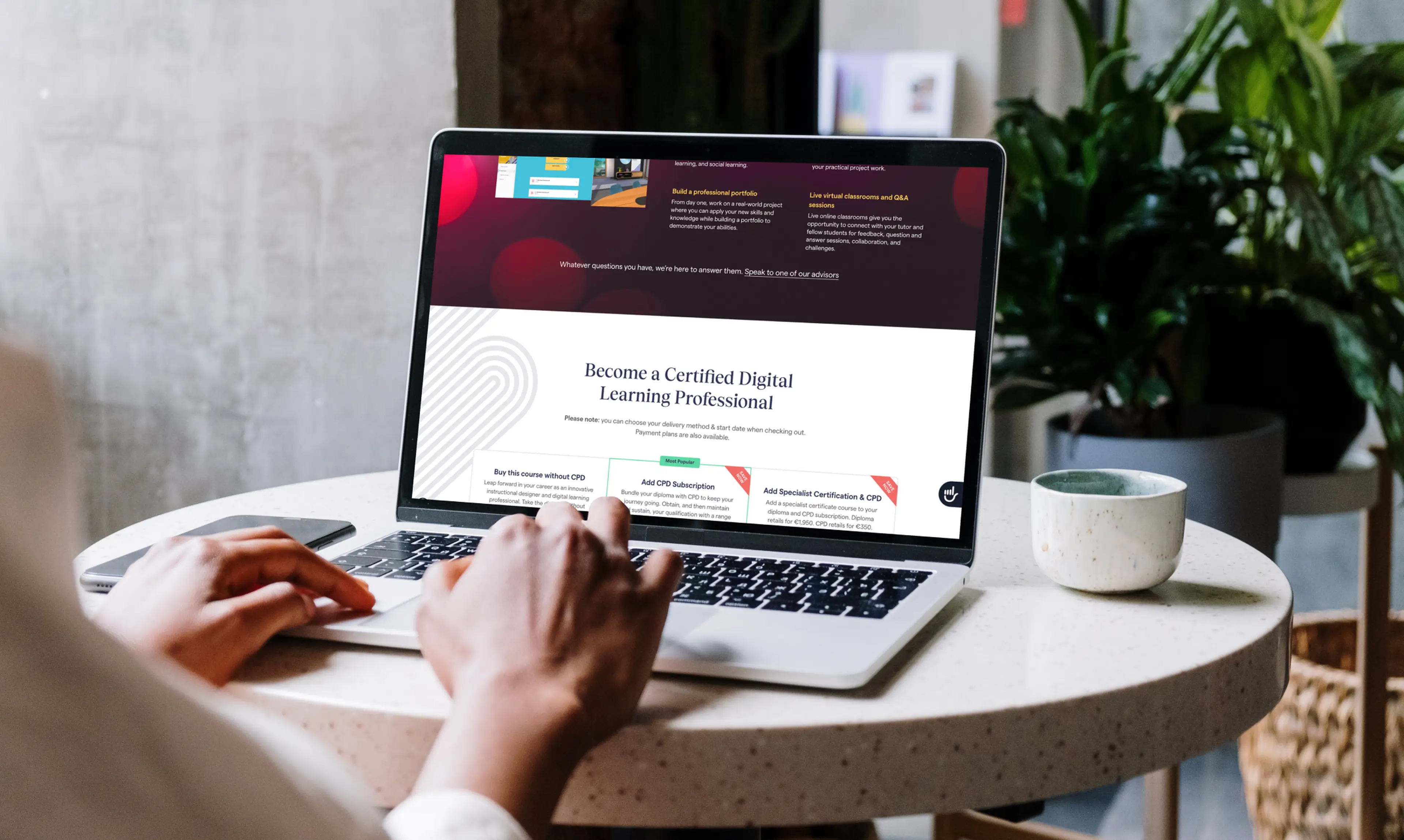 Collon desktop and mobile homepage
